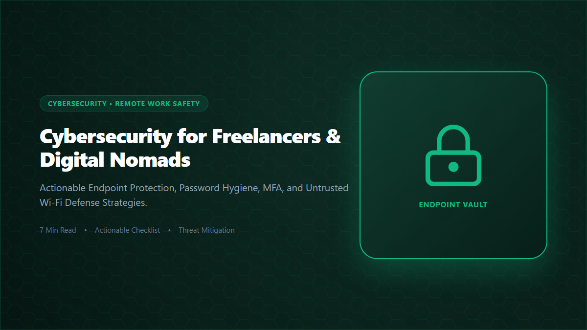 Why Cybersecurity is No Longer Optional for Freelancers and Digital Nomads